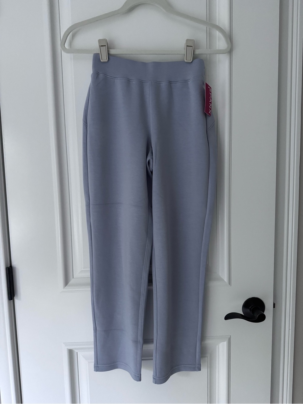 SPANX slim straight pant Himalayan cloud NWT